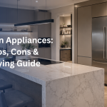 Modern kitchen with built-in appliances